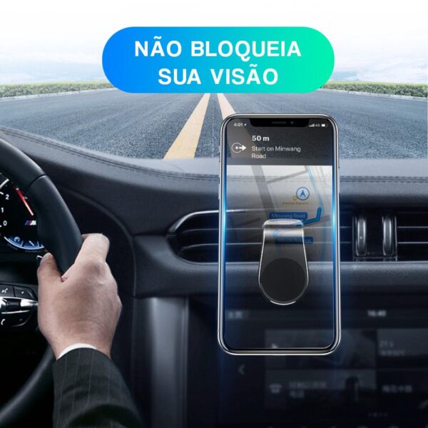 Suporte Celular Automotivo Universal Magnético Ar Condicionado Imã Veicular Carro 360° - Image 7